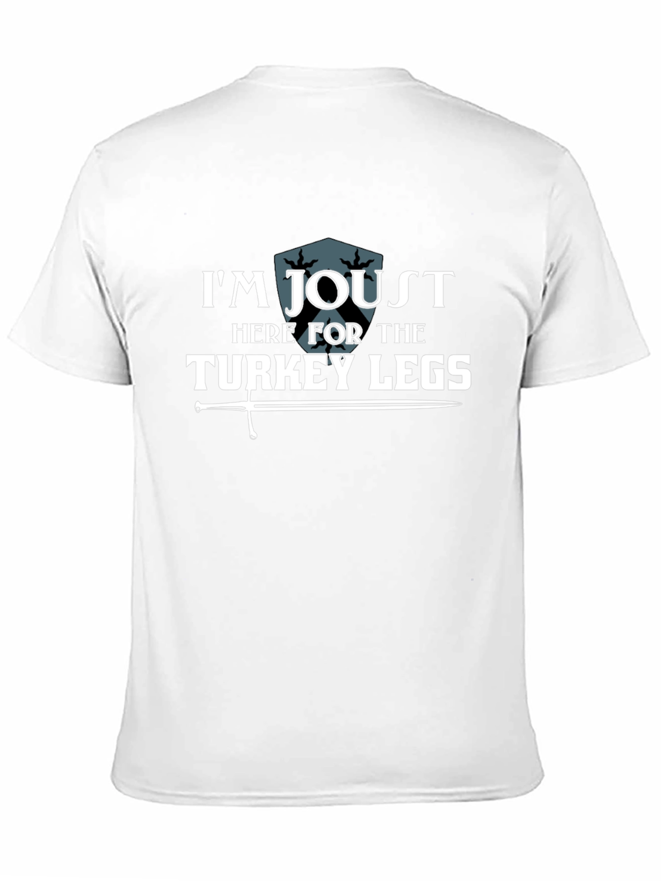 Jousting Turkey Legs Graphic Tee - Black Cotton T-Shirt