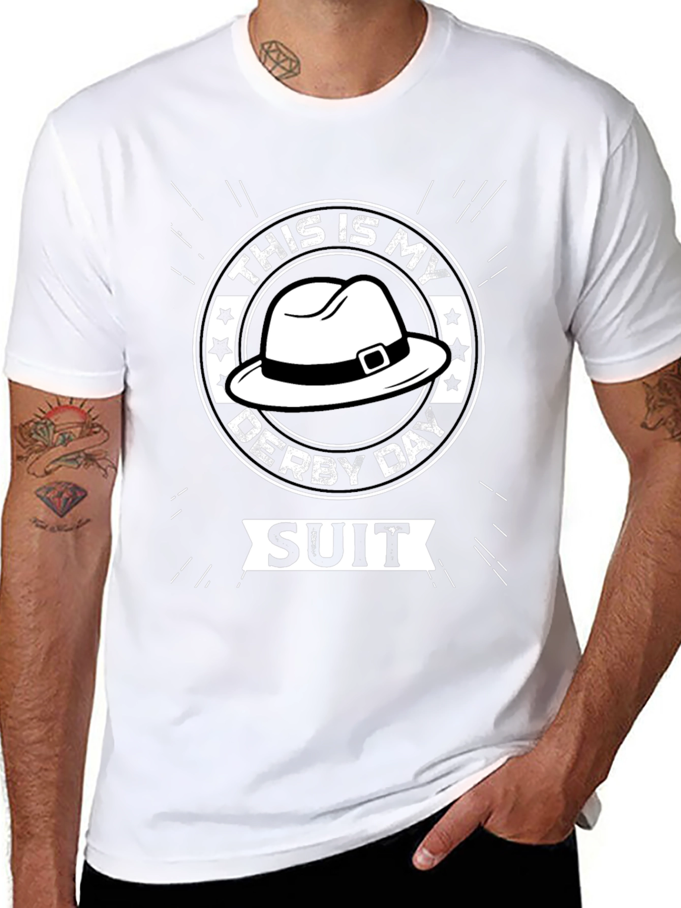 Derby Day Suit T-Shirt - Novelty Apparel
