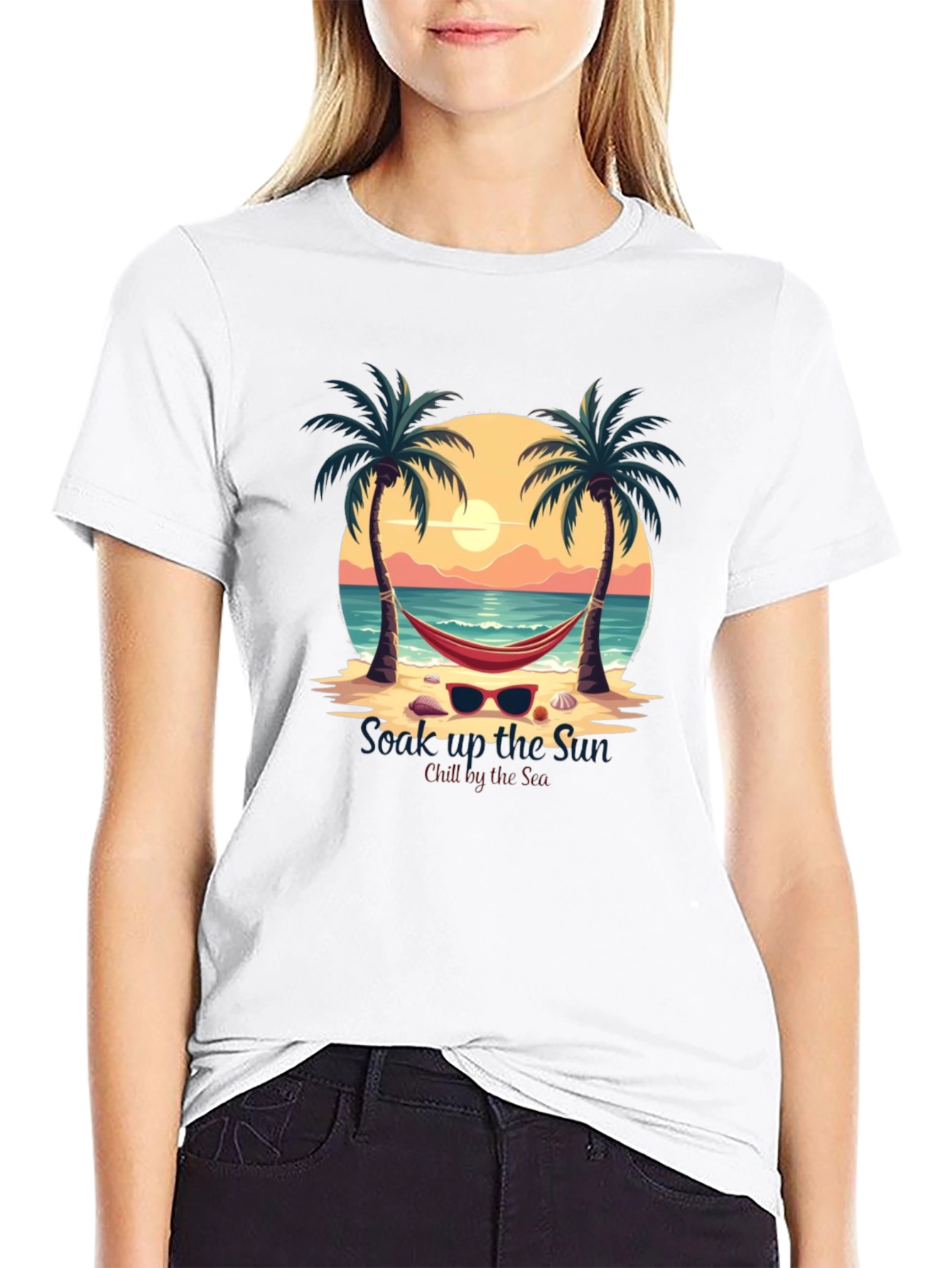 Soak Up The Sun Beach Graphic Tee