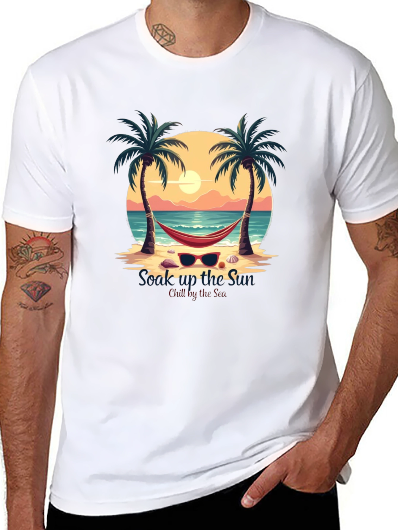 Soak Up The Sun Beach Graphic Tee