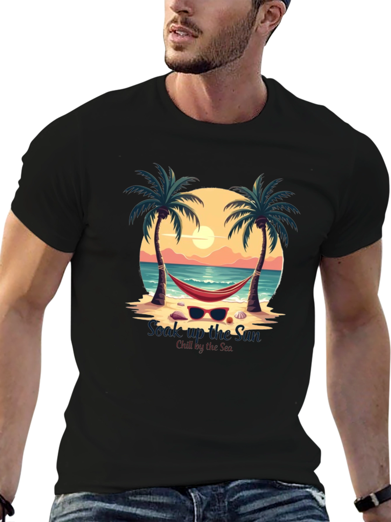 Soak Up The Sun Beach Graphic Tee