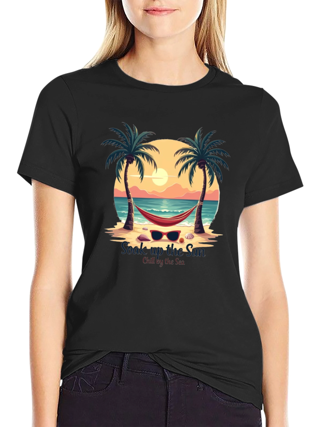 Soak Up The Sun Beach Graphic Tee