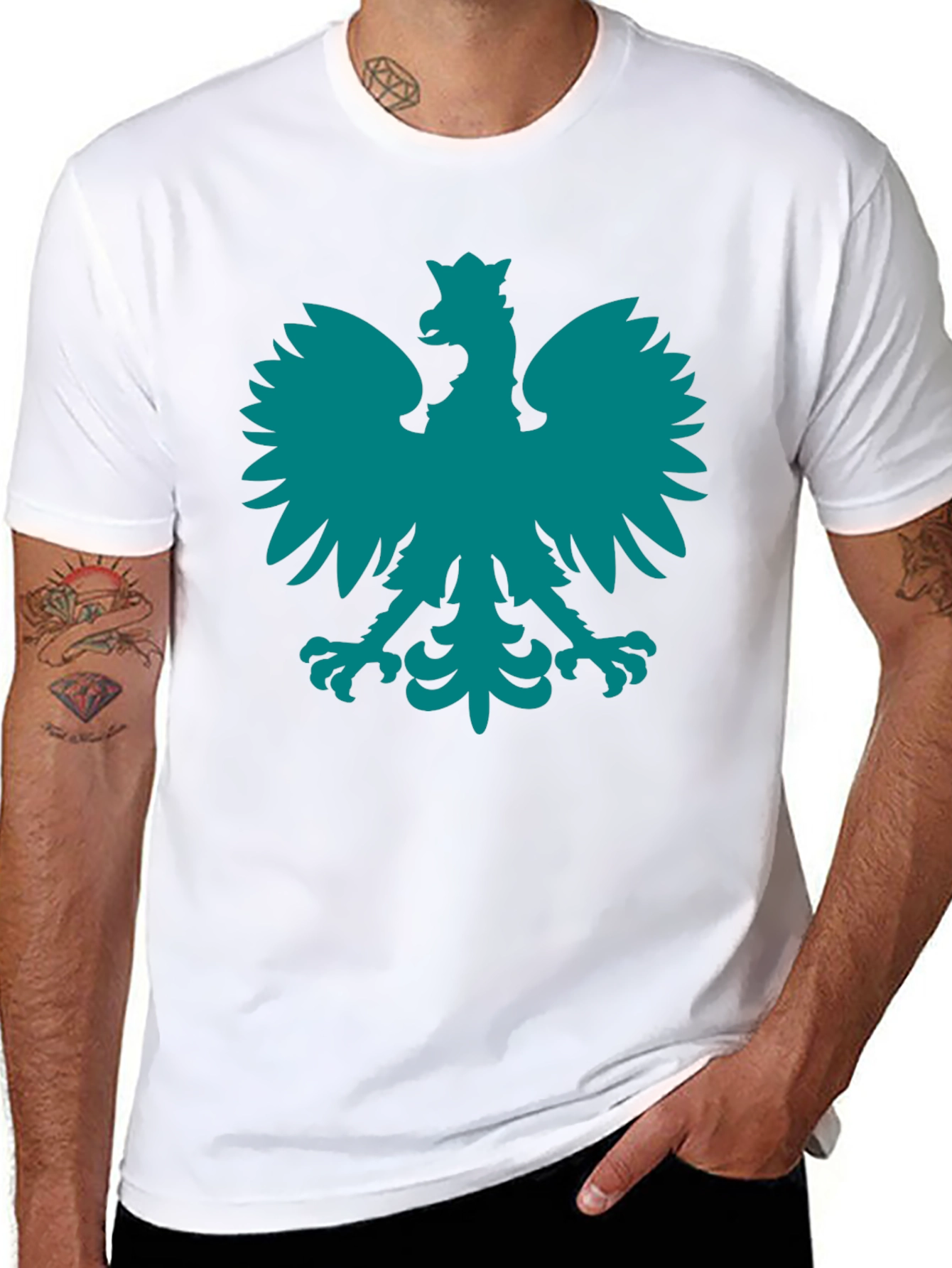 Polish Eagle Crest Graphic T-Shirt
