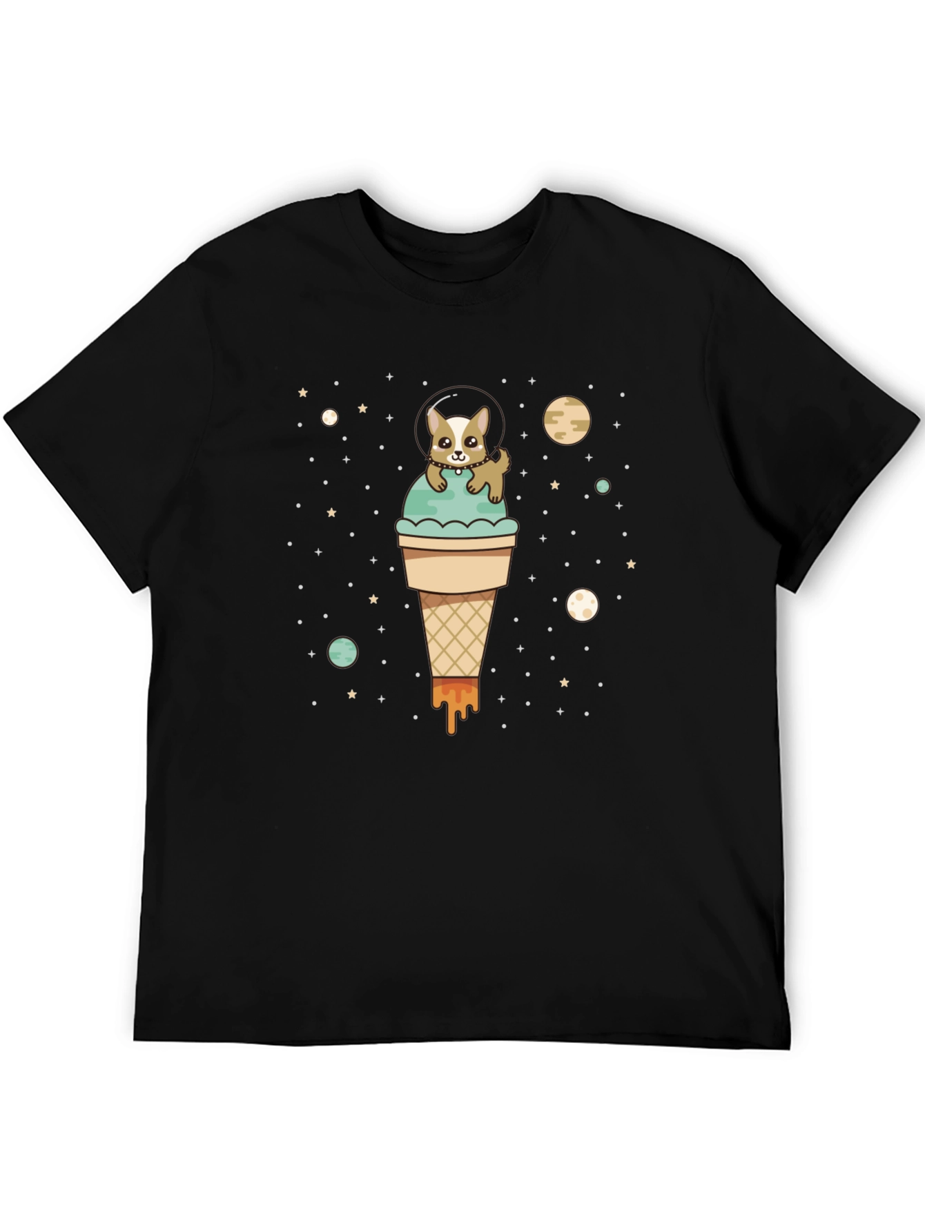 Dog in Space Ice Cream T-Shirt
