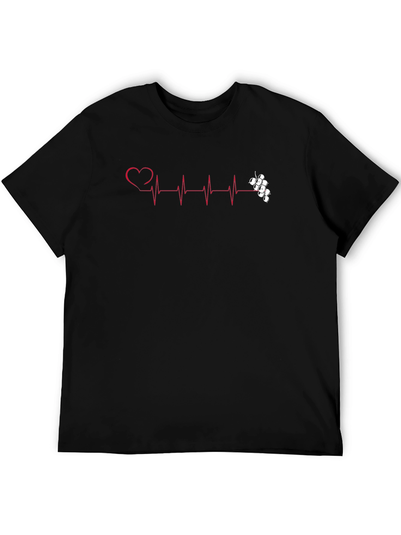 Heartbeat Bowling T-Shirt - Black