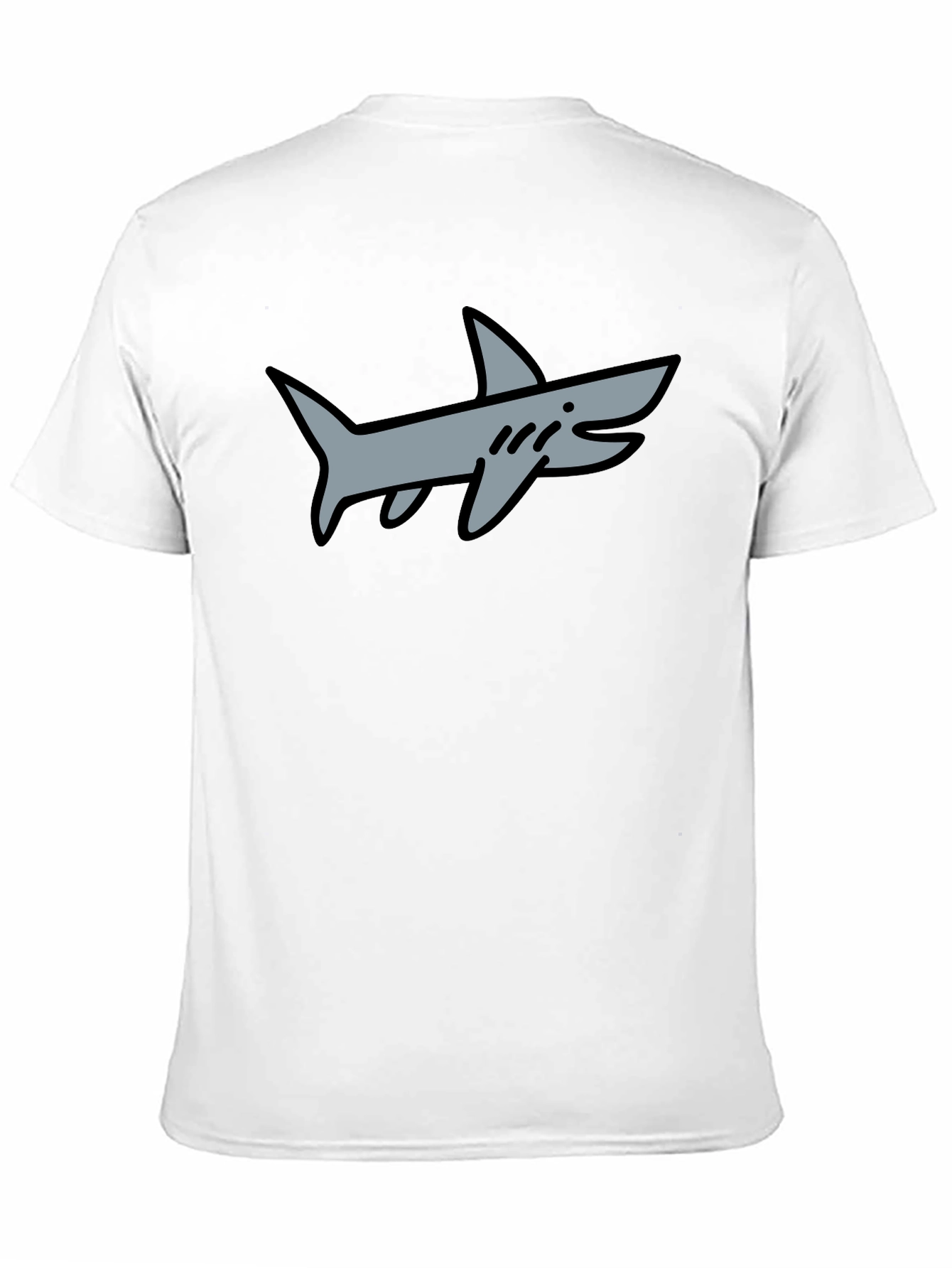 Shark Graphic Tee - Black Cotton Blend