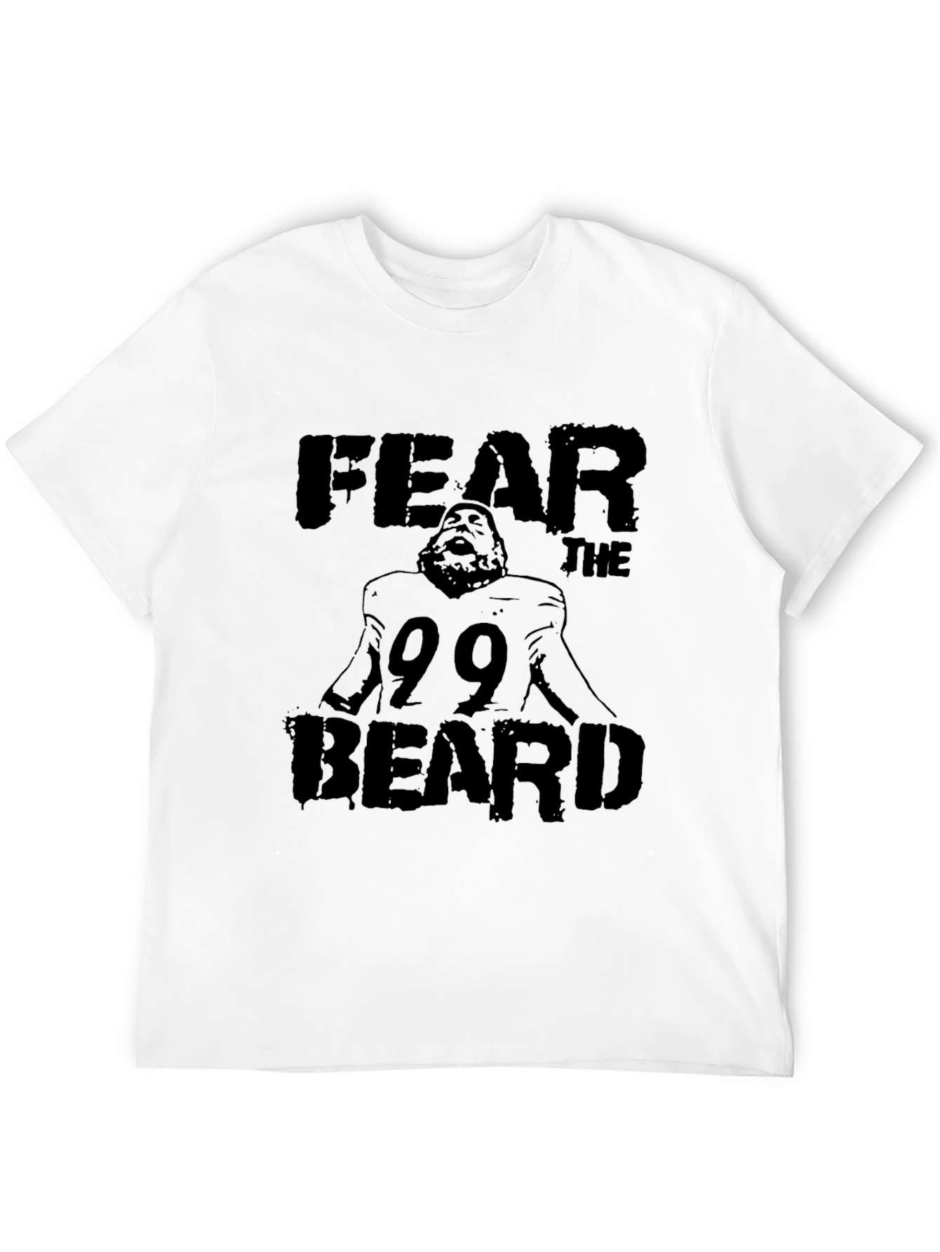 Fear the Beard Tee - Black Cotton Graphic T-Shirt