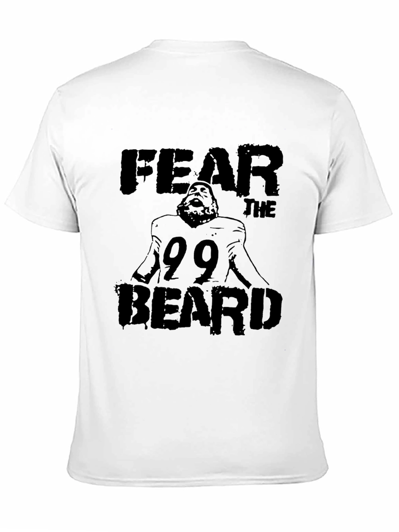 Fear the Beard Tee - Black Cotton Graphic T-Shirt