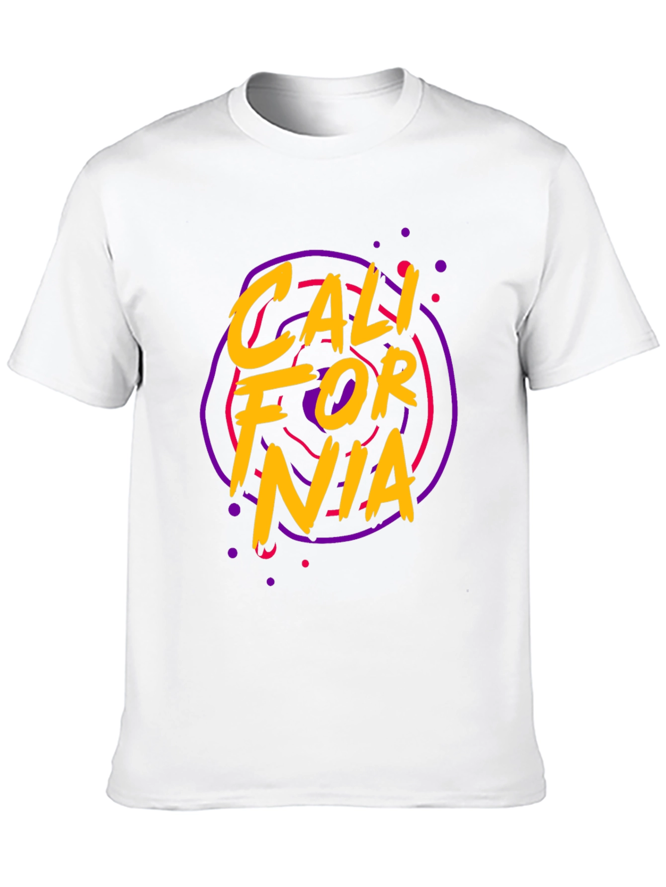 California Graphic Tee - Retro Style Black T-Shirt