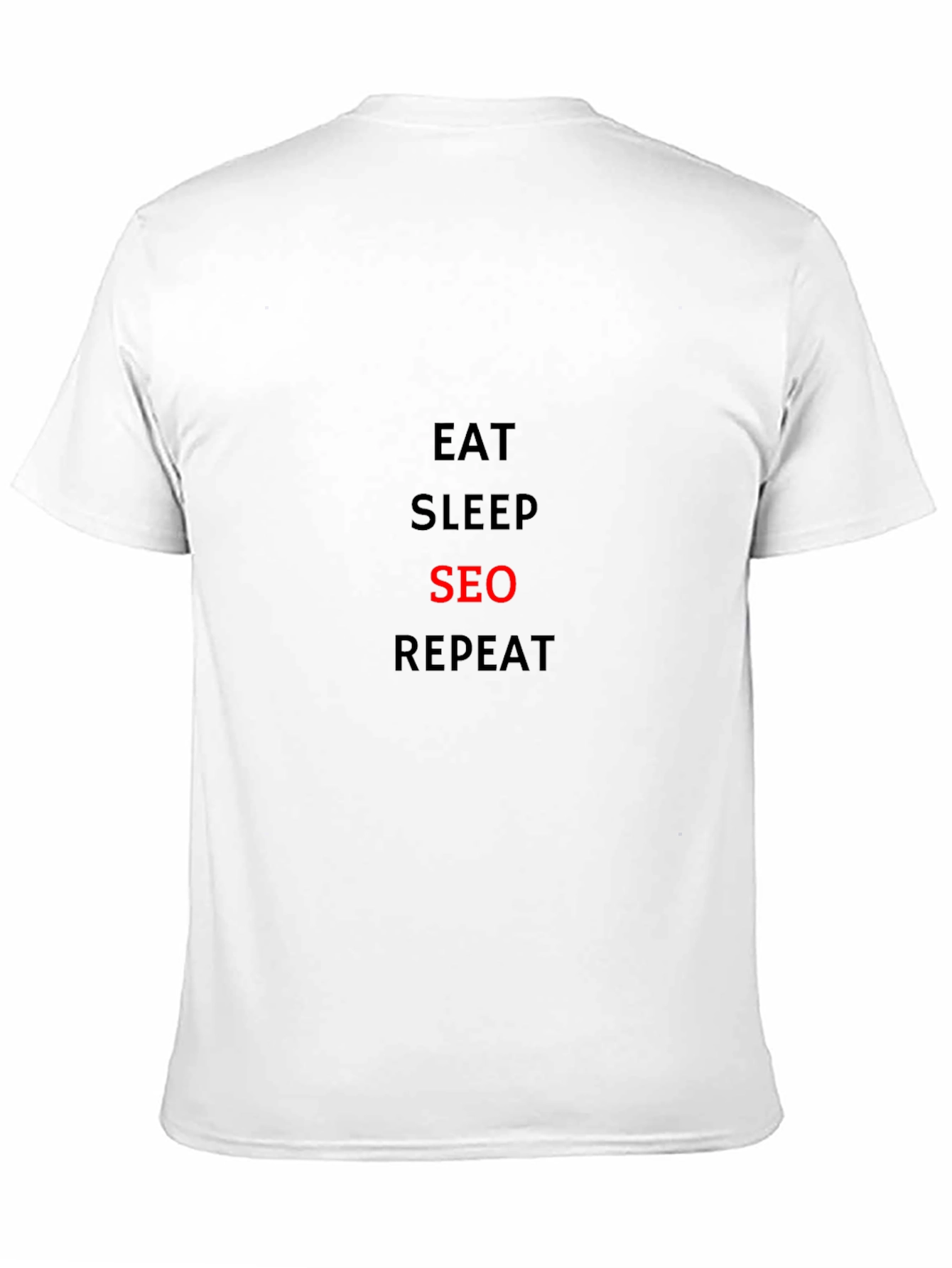 Eat Sleep SEO Repeat Black T-Shirt
