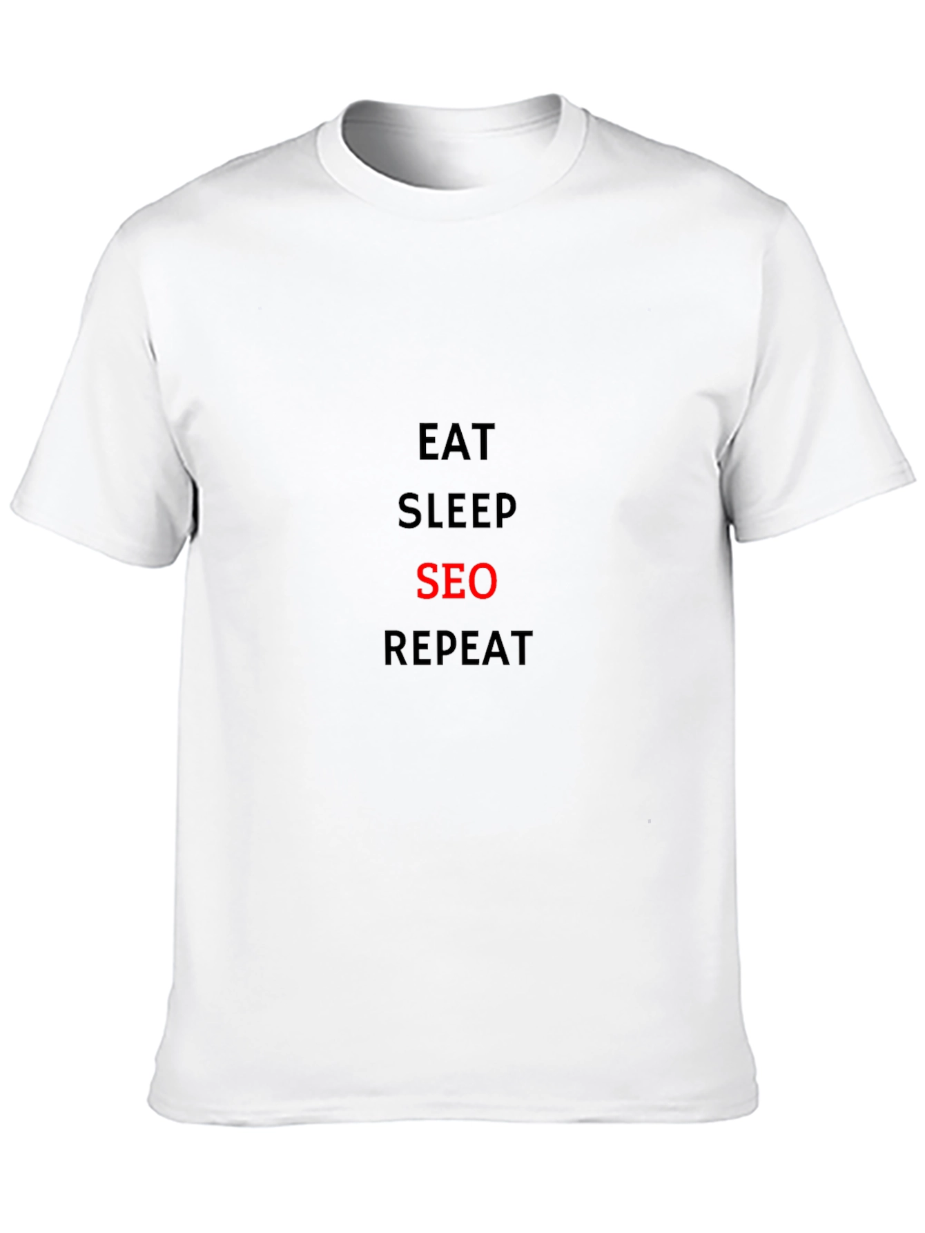 Eat Sleep SEO Repeat Black T-Shirt