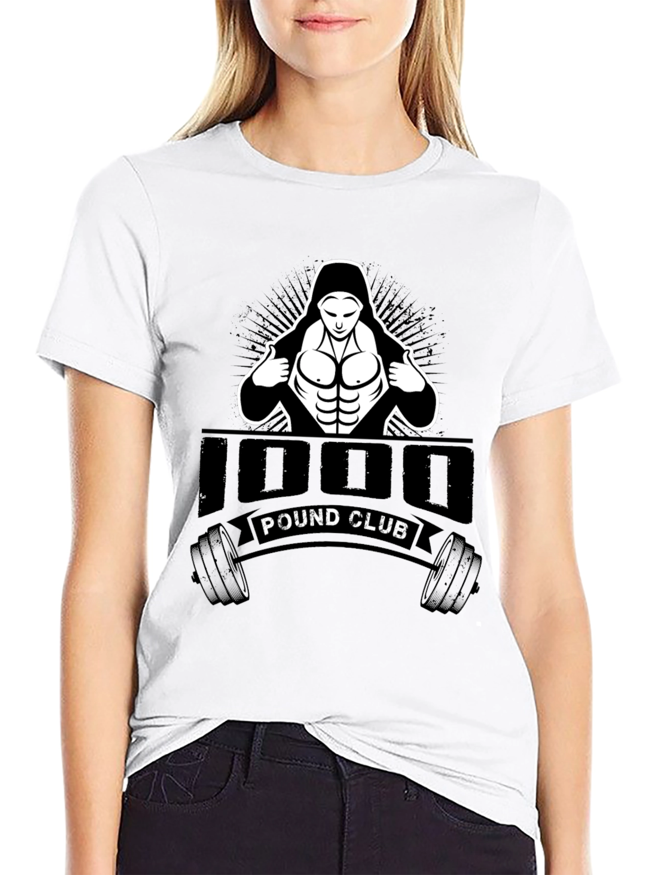 1000 Pound Club Graphic Tee - Black