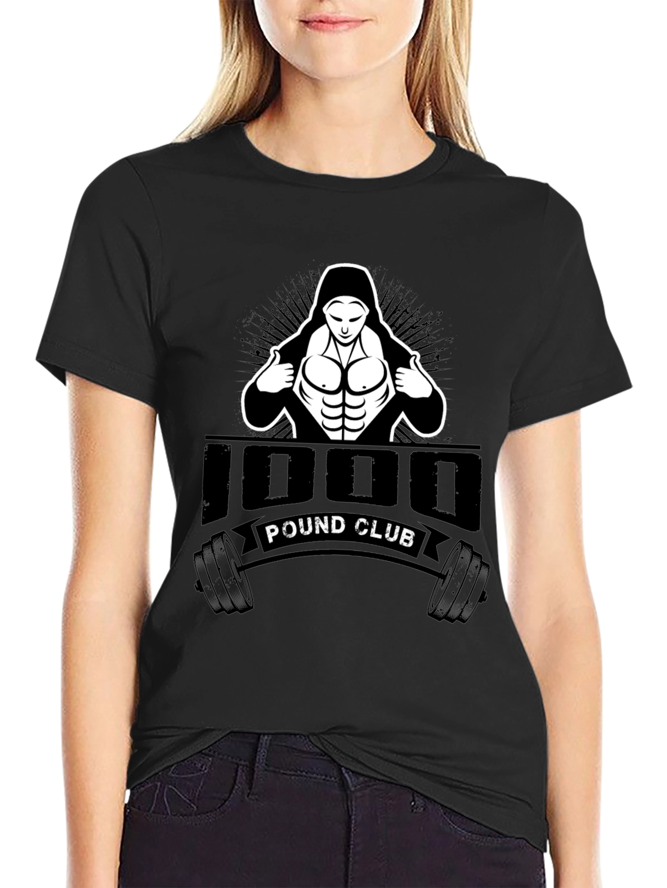 1000 Pound Club Graphic Tee - Black
