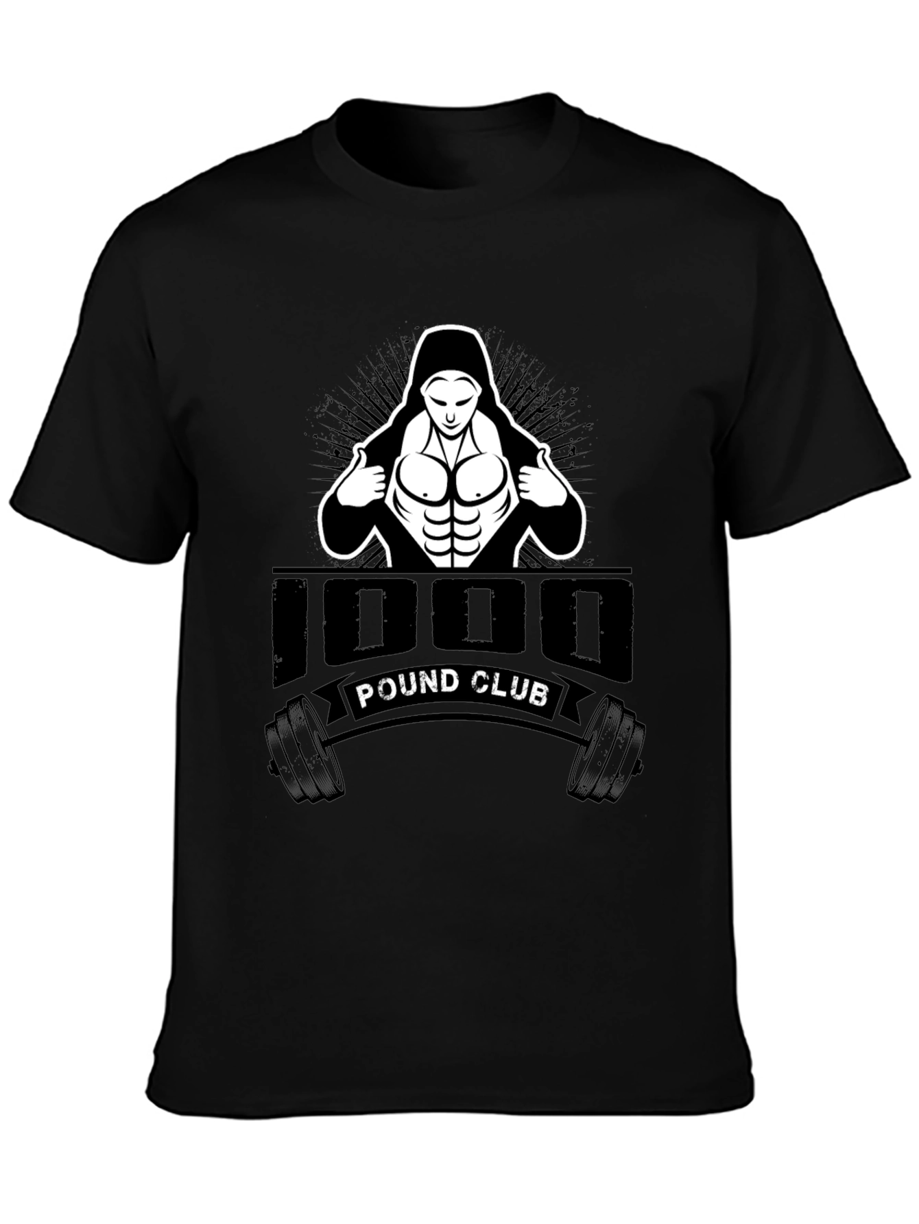 1000 Pound Club Graphic Tee - Black