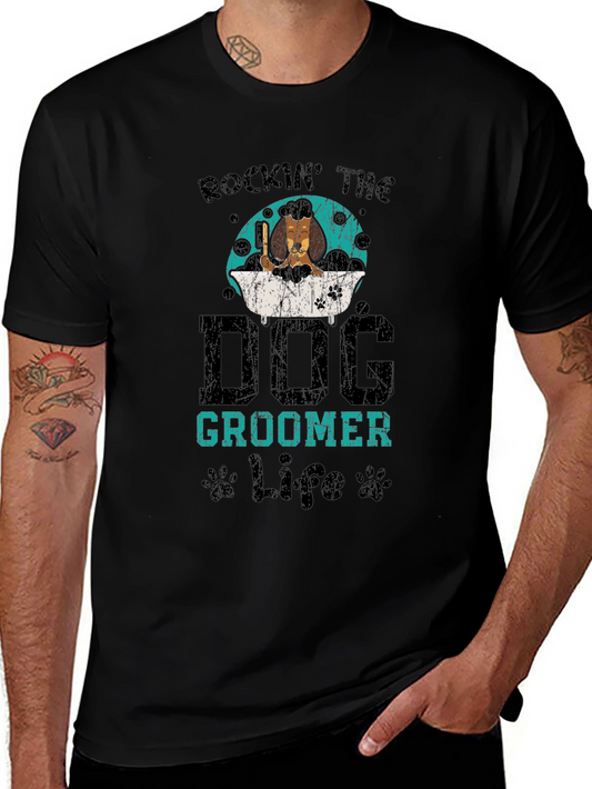 Rockin Dog Groomer Life Graphic Tee