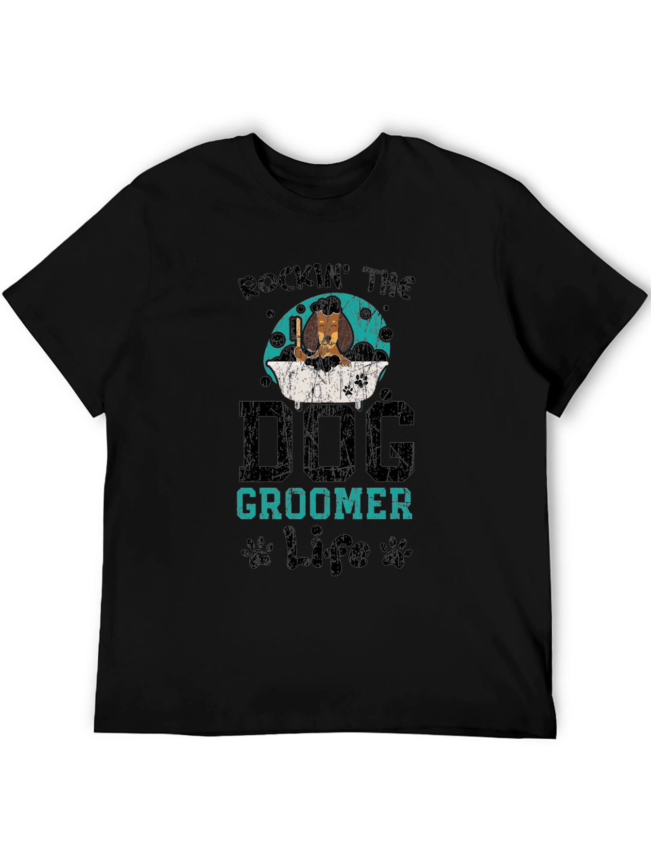 Rockin Dog Groomer Life Graphic Tee