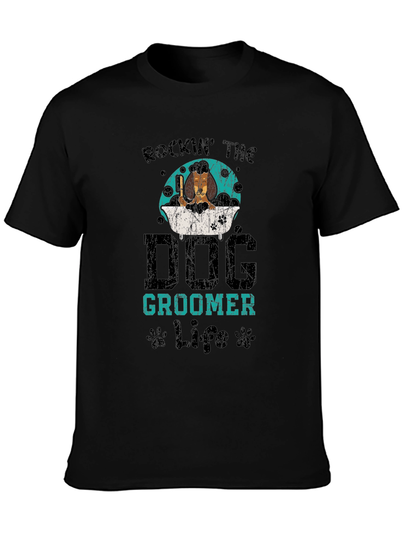 Rockin Dog Groomer Life Graphic Tee