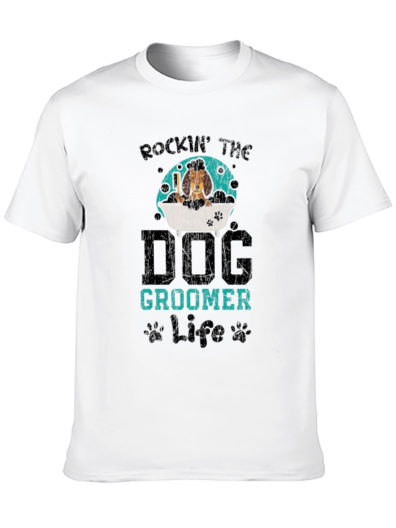 Rockin Dog Groomer Life Graphic Tee
