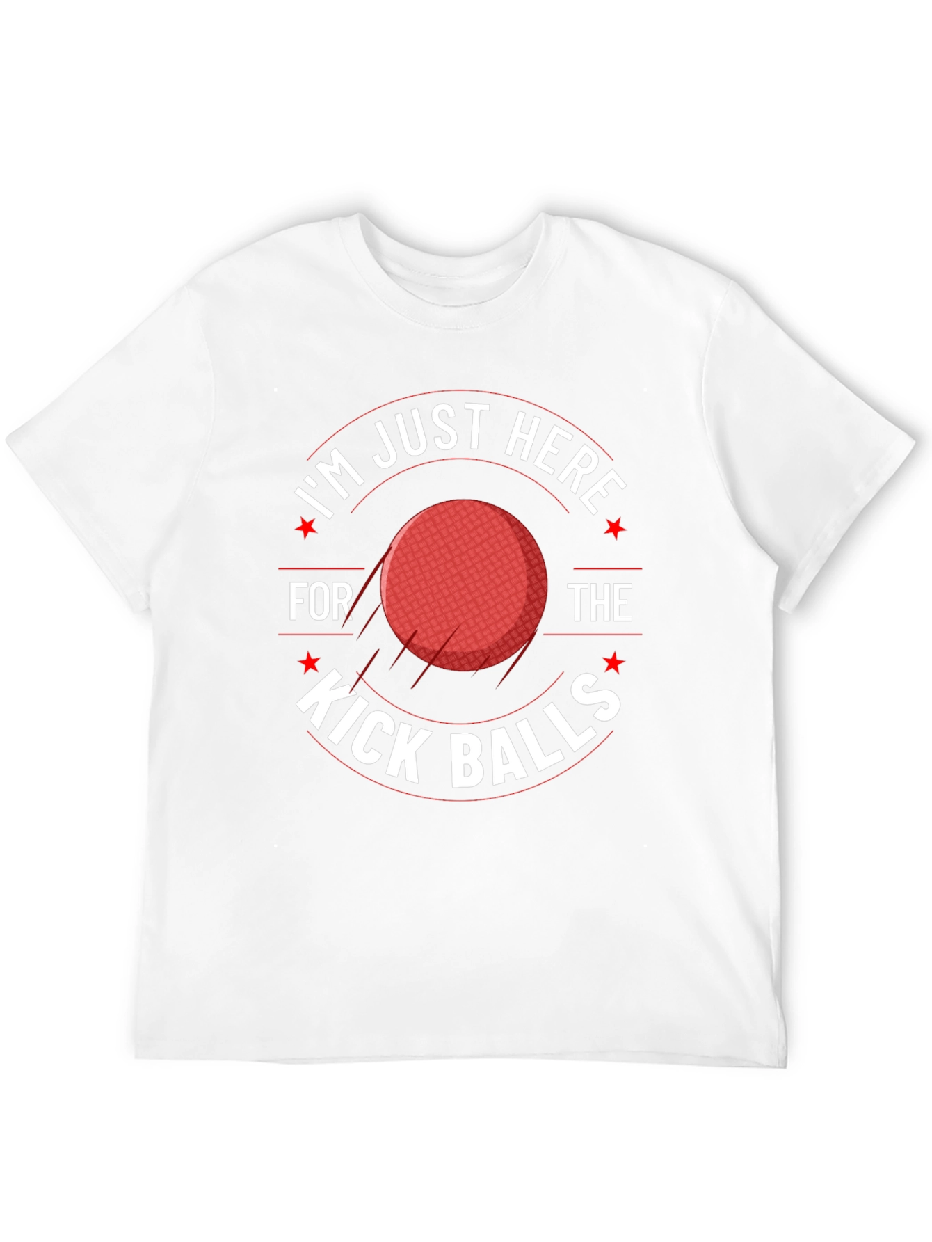 Kick Balls Graphic T-Shirt -  Comfortable and Funny