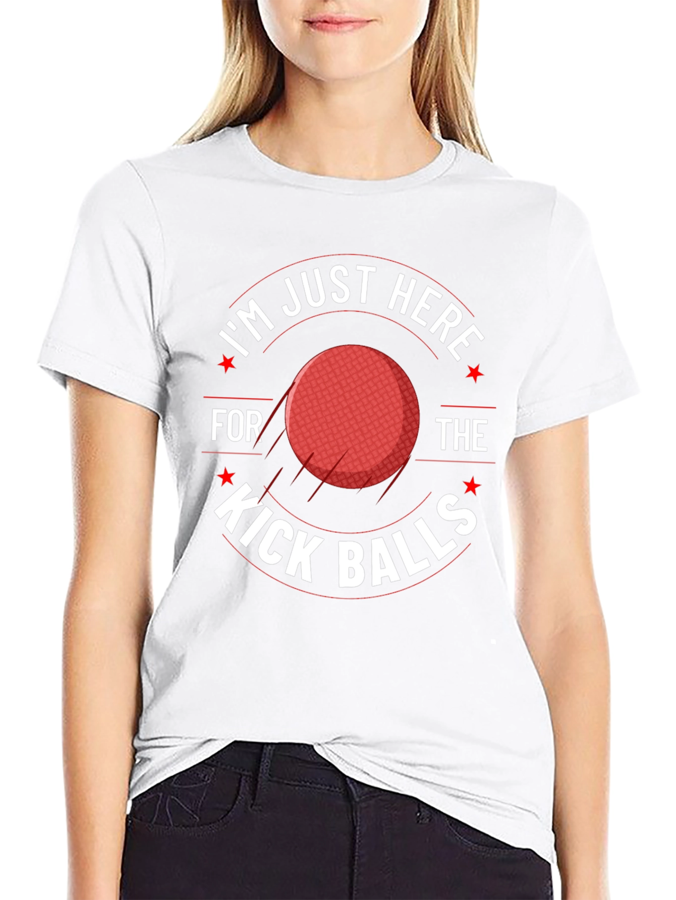 Kick Balls Graphic T-Shirt -  Comfortable and Funny