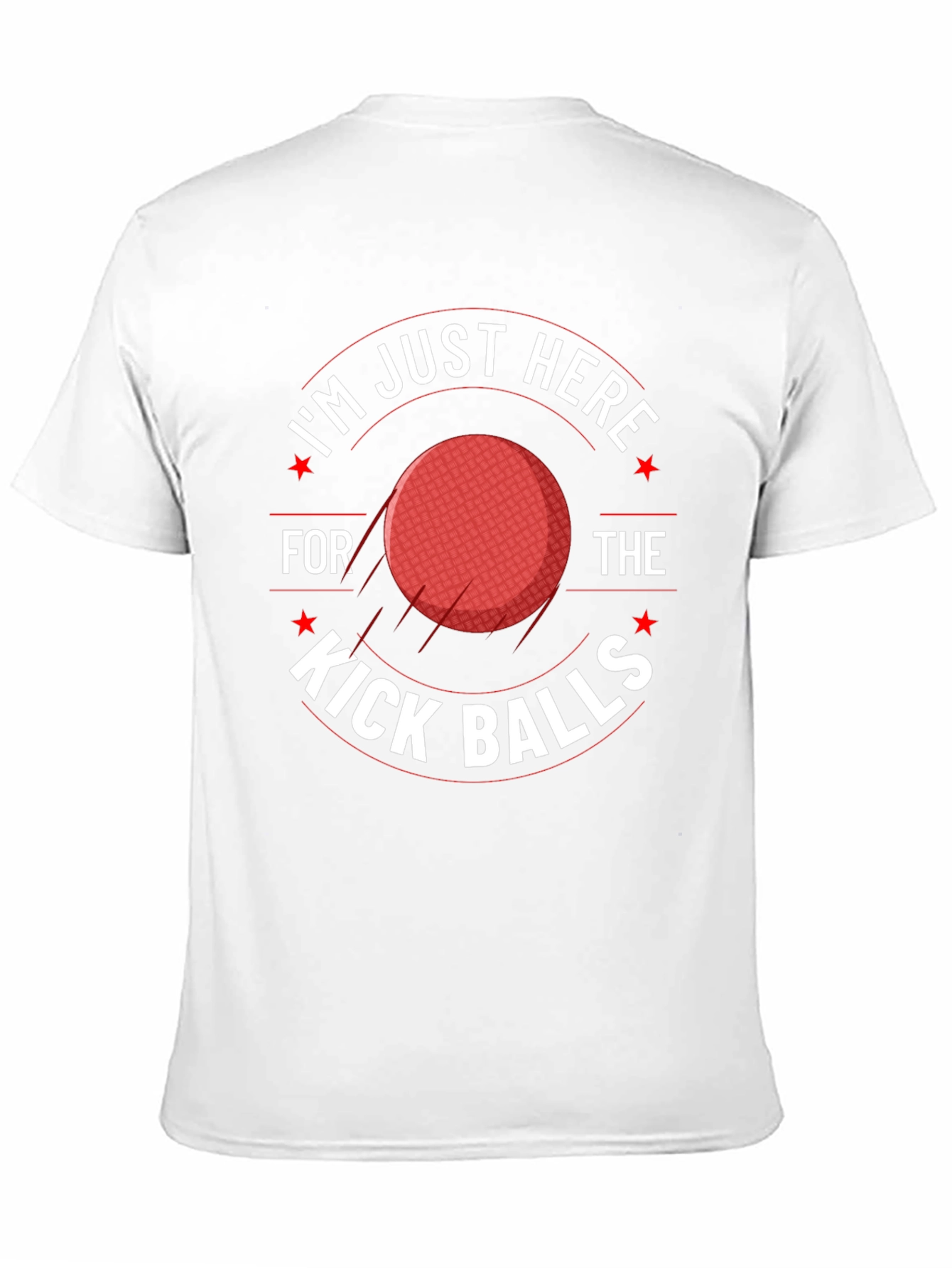 Kick Balls Graphic T-Shirt -  Comfortable and Funny