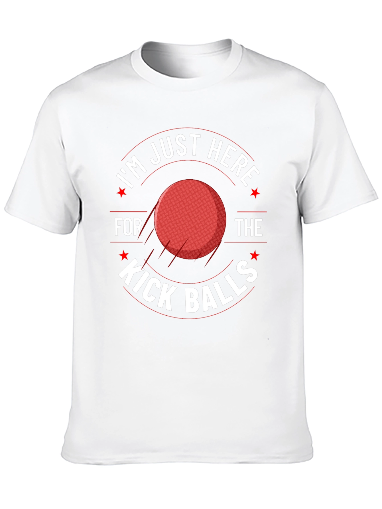 Kick Balls Graphic T-Shirt -  Comfortable and Funny