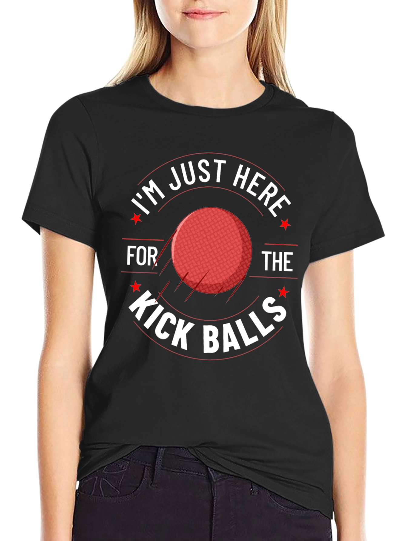 Kick Balls Graphic T-Shirt -  Comfortable and Funny