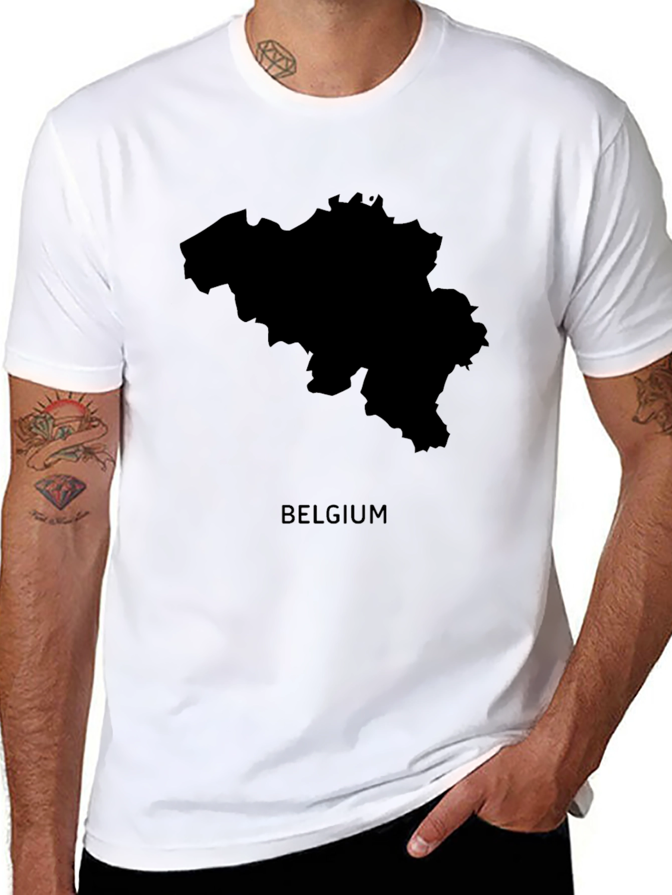 Belgium Map T-Shirt - Stylish Country Pride Tee