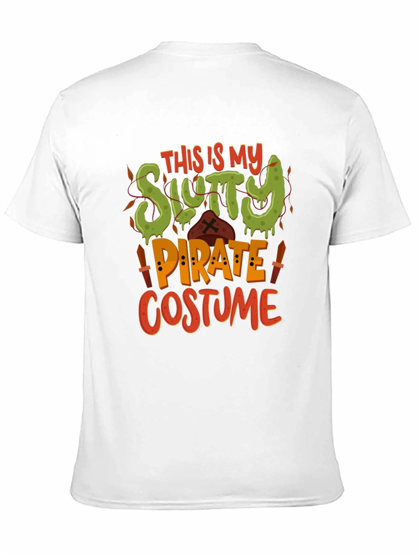 Slutty Pirate Costume T-Shirt - Halloween Tee