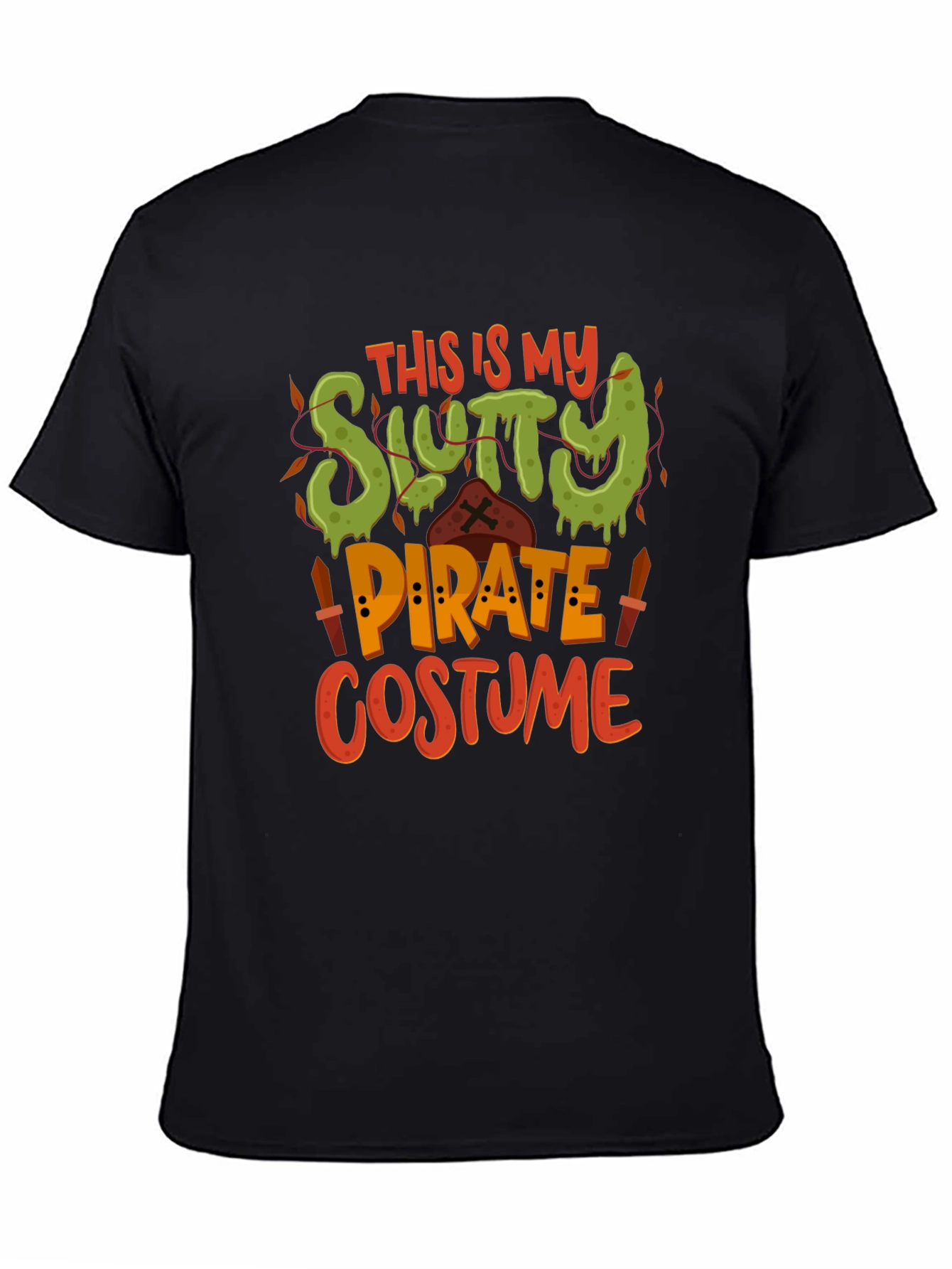 Slutty Pirate Costume T-Shirt - Halloween Tee