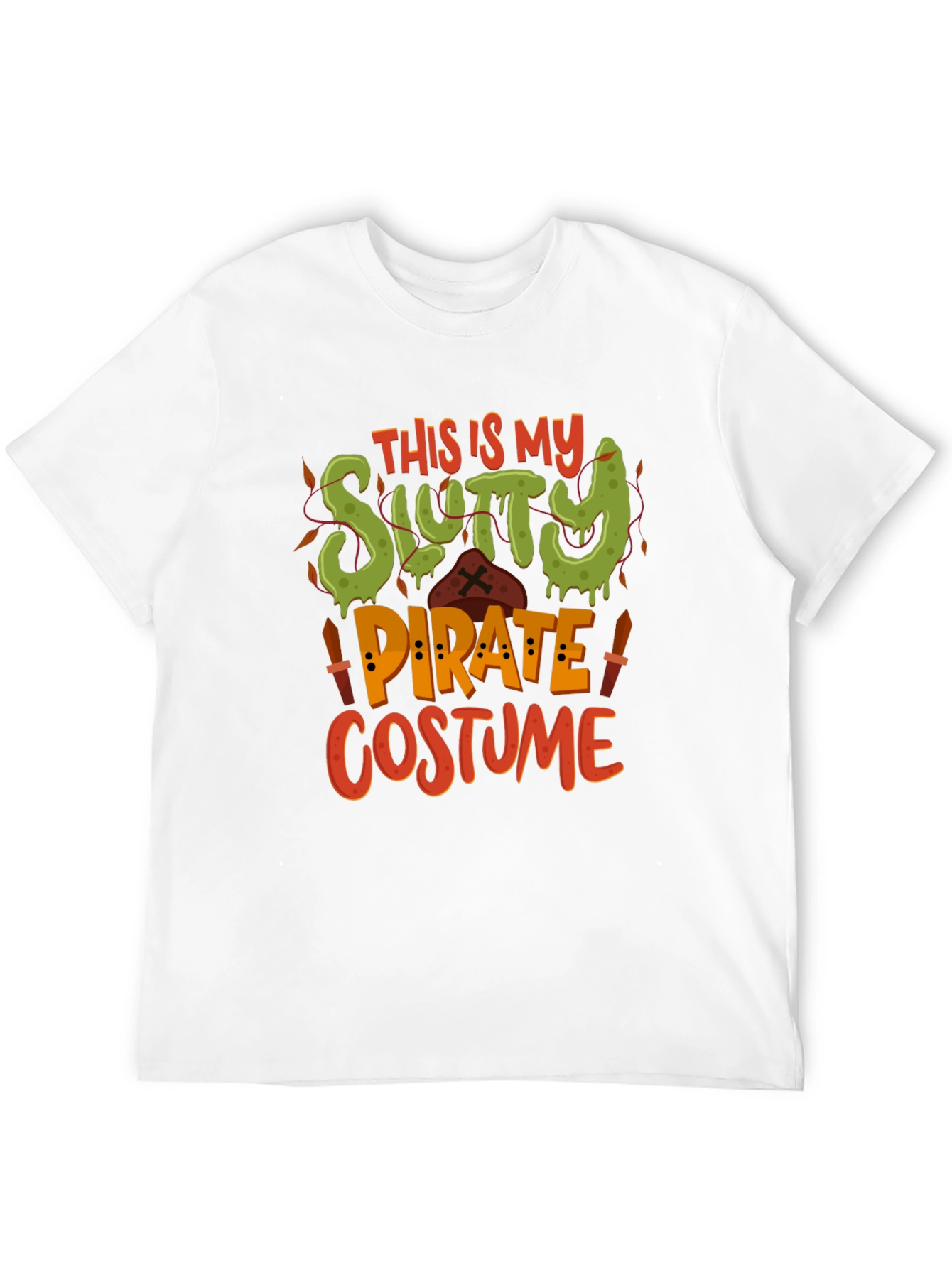 Slutty Pirate Costume T-Shirt - Halloween Tee