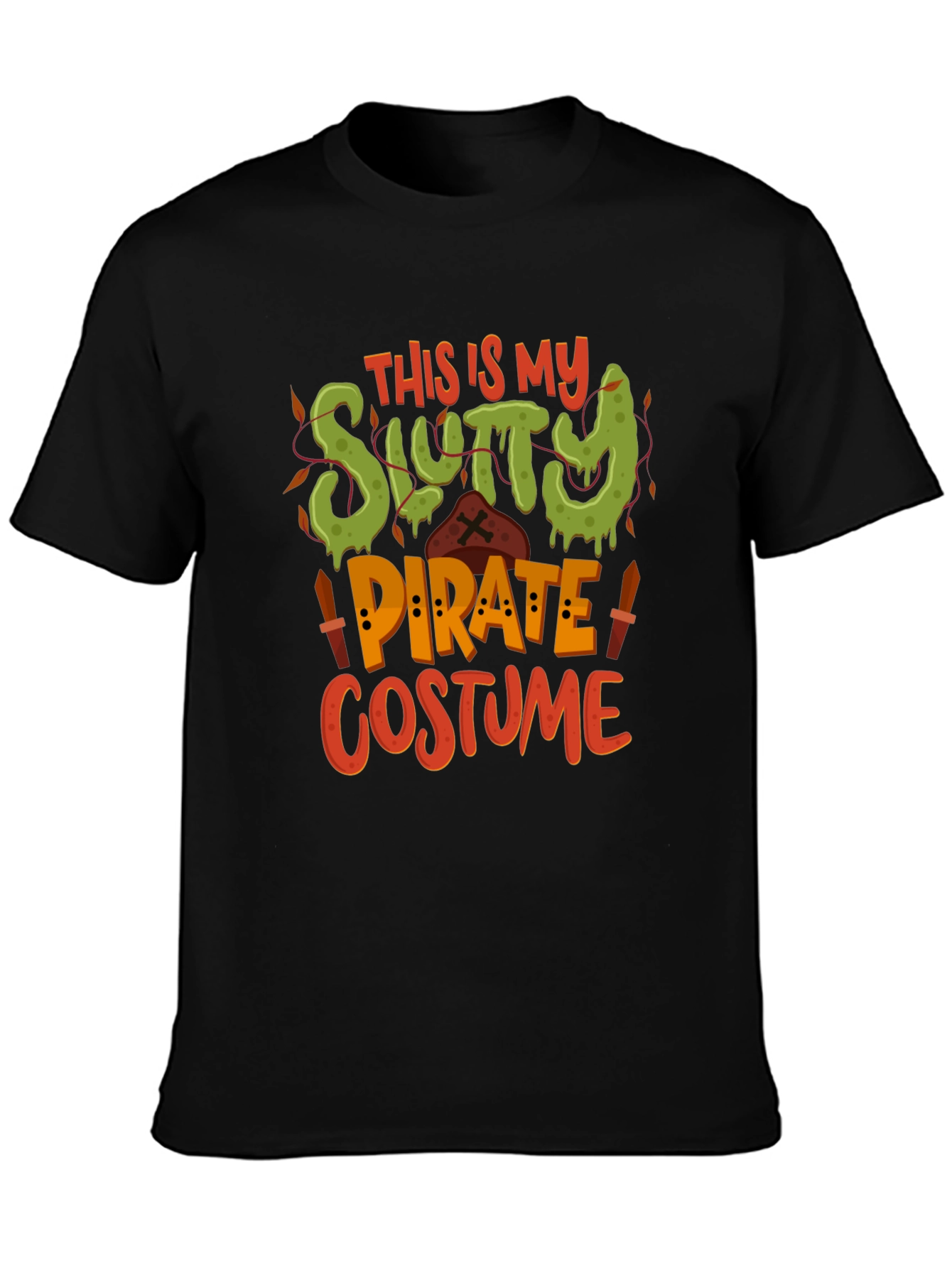 Slutty Pirate Costume T-Shirt - Halloween Tee