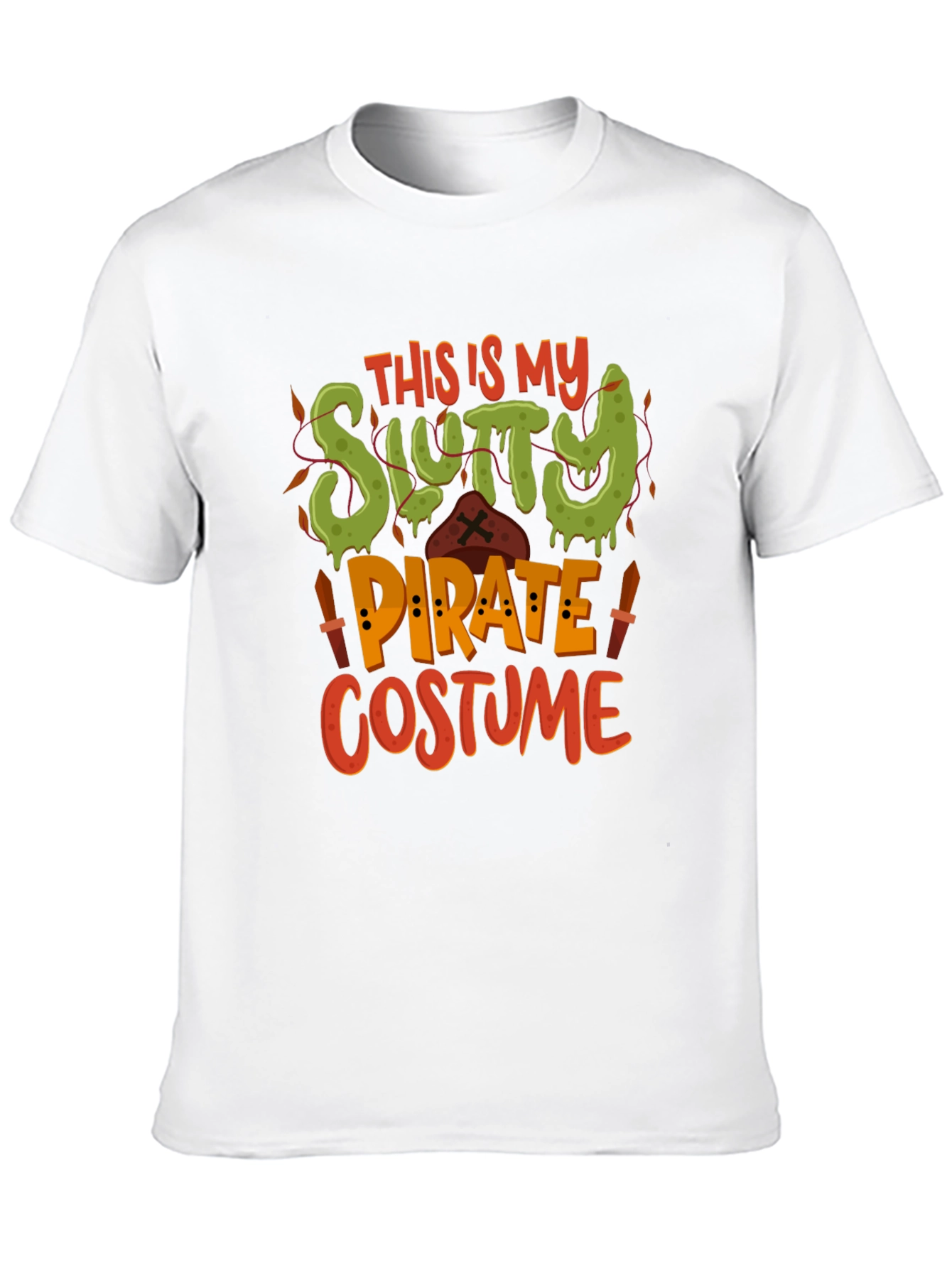 Slutty Pirate Costume T-Shirt - Halloween Tee