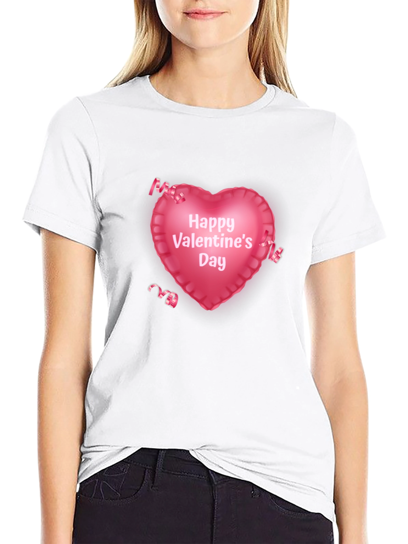 Valentines Day Heart Graphic T-Shirt