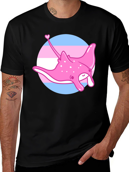 Transgender Pride Ray T-Shirt - Kawaii LGBT Stingray Tee