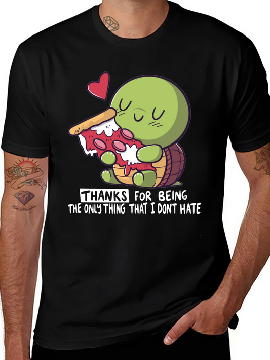 Turtle Pizza Lover Graphic T-Shirt