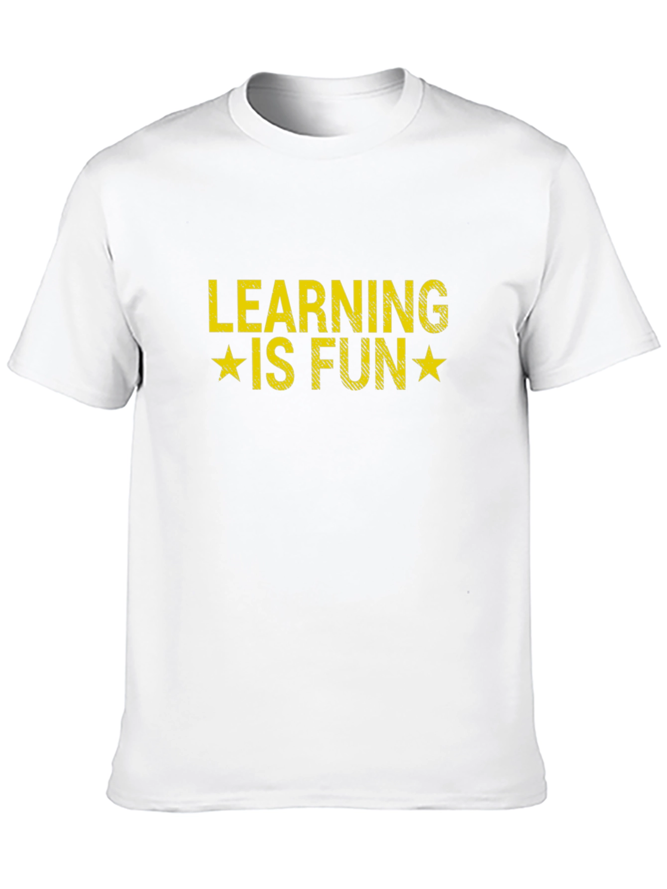 Learning is Fun Graphic T-Shirt - Black Cotton Tee