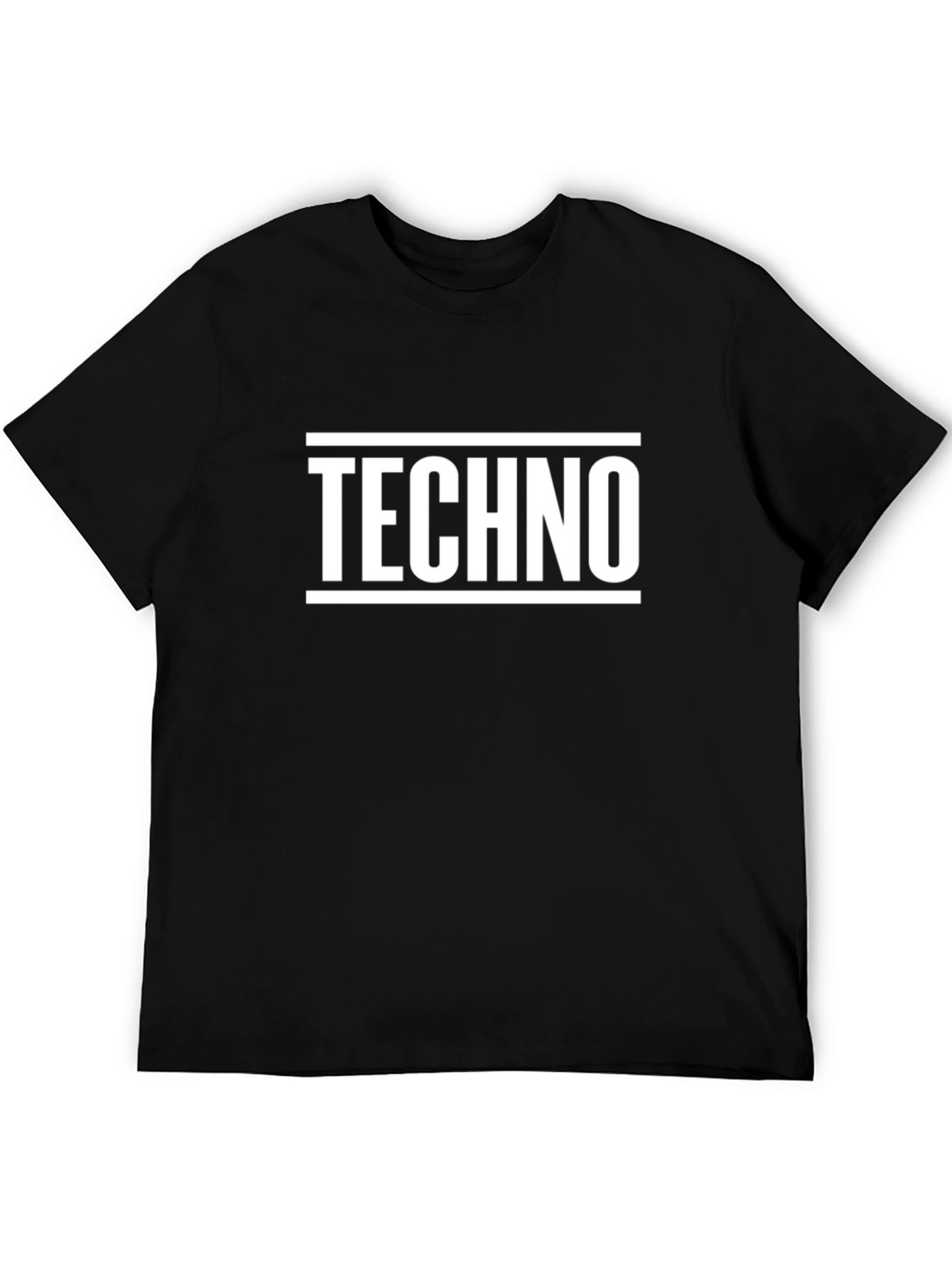 Techno Graphic Tee - Bold Minimalist Design