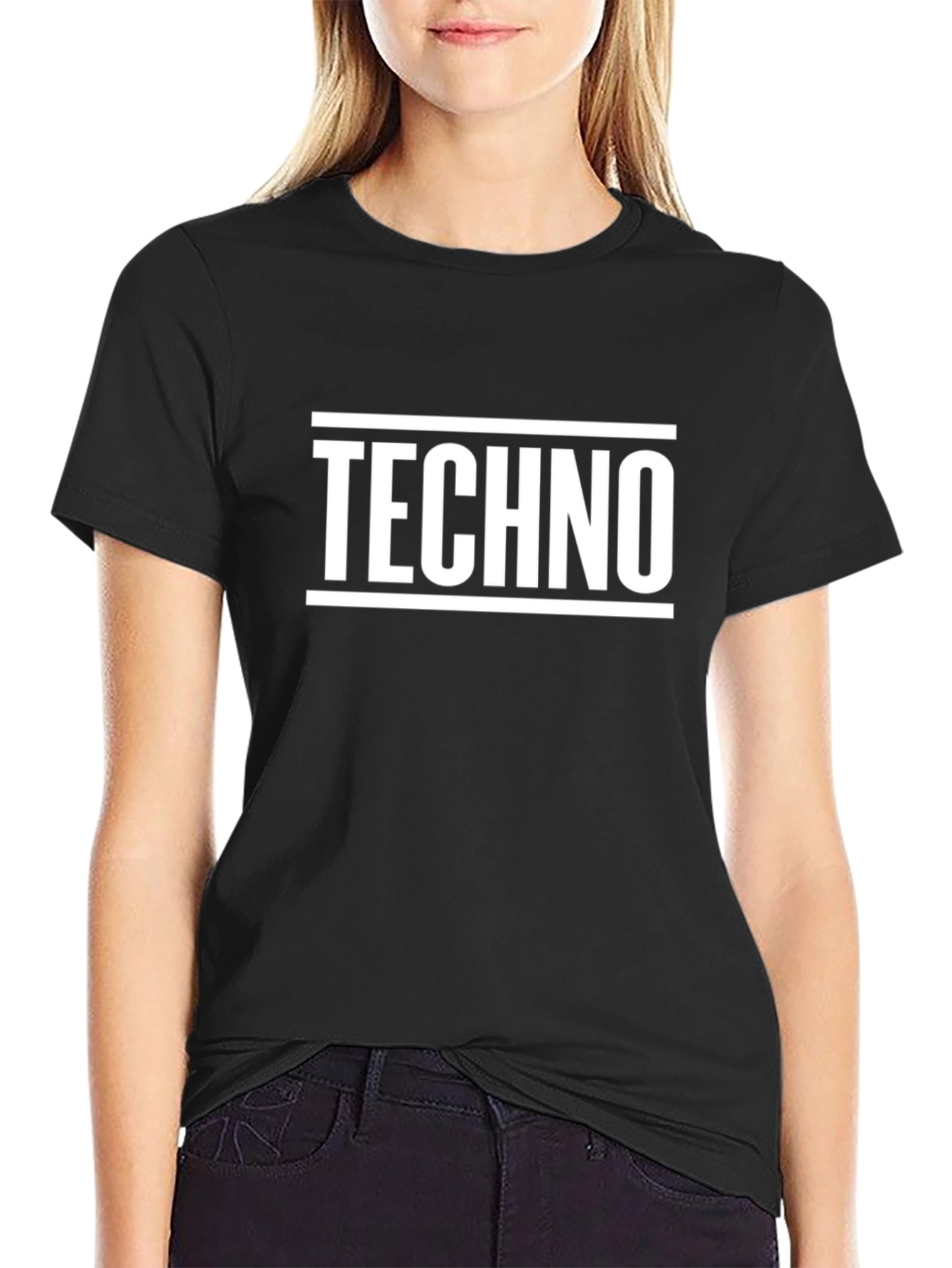 Techno Graphic Tee - Bold Minimalist Design
