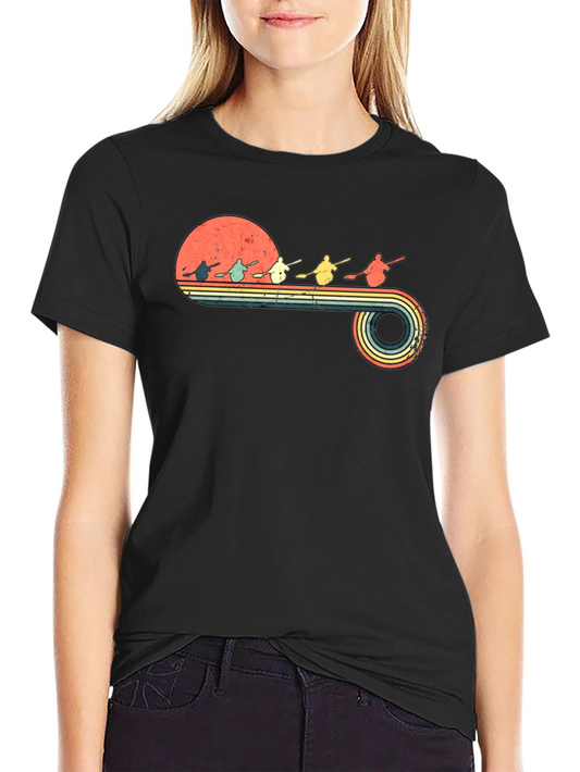 Retro Kayak T-Shirt | Vintage Sunset Paddler Tee