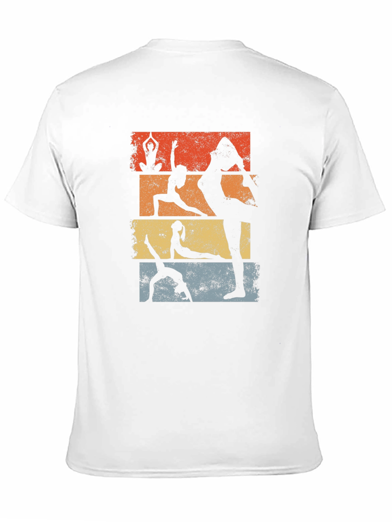 Yoga Pose Graphic T-Shirt - Retro Style
