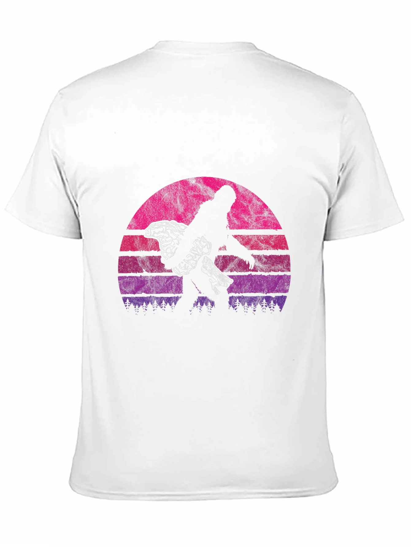 Retro Bigfoot Carrying Mushrooms T-Shirt