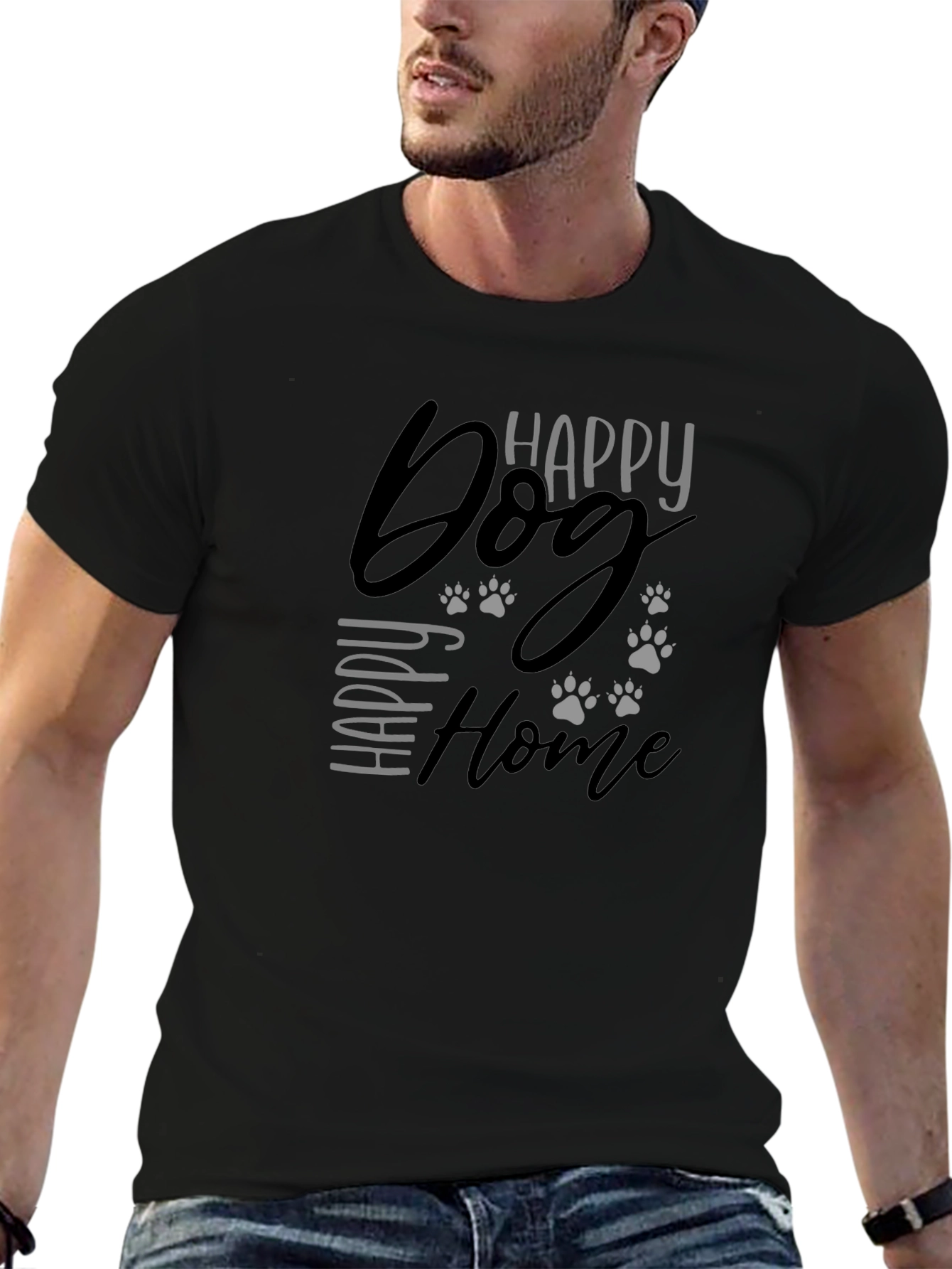 Happy Dog Happy Home Graphic Tee