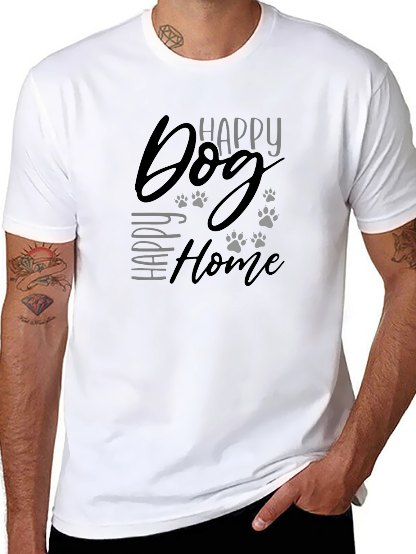 Happy Dog Happy Home Graphic Tee