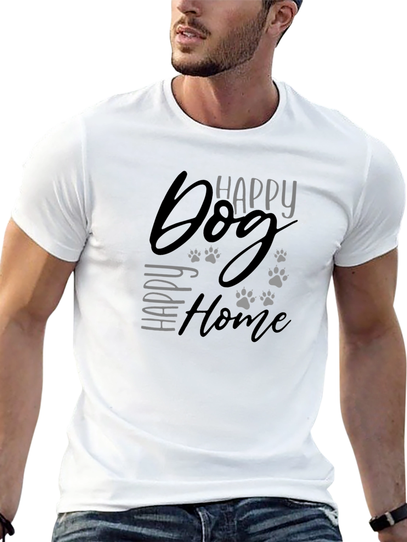 Happy Dog Happy Home Graphic Tee