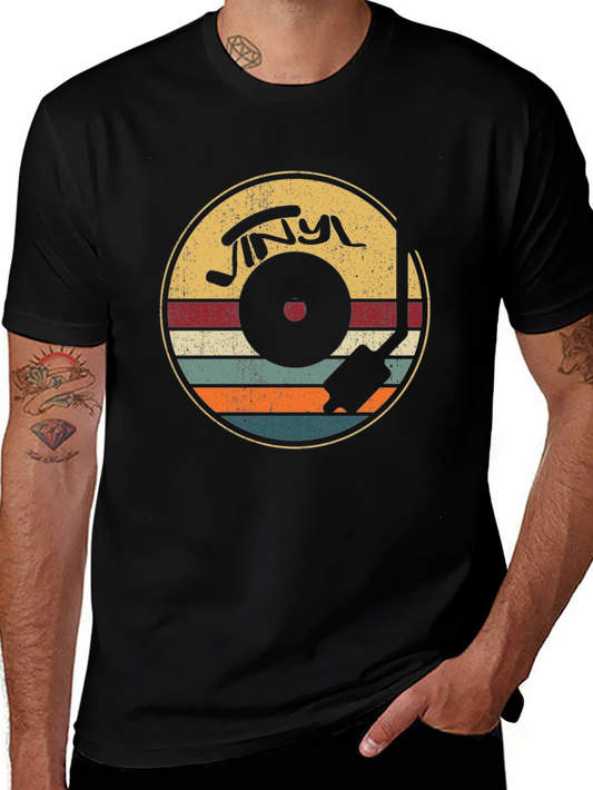 Vintage Vinyl Record T-Shirt Retro Music Tee