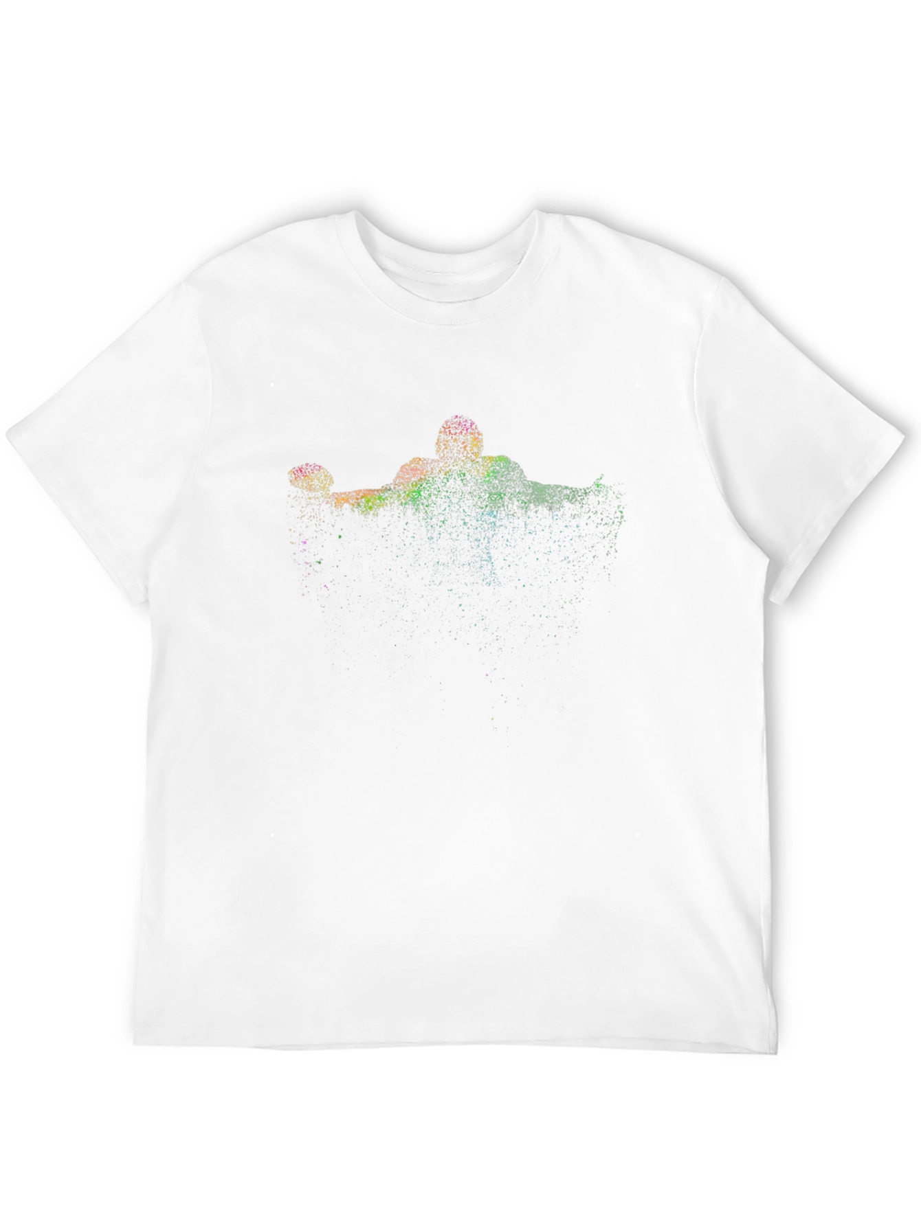 Abstract Sports Graphic Black T-Shirt