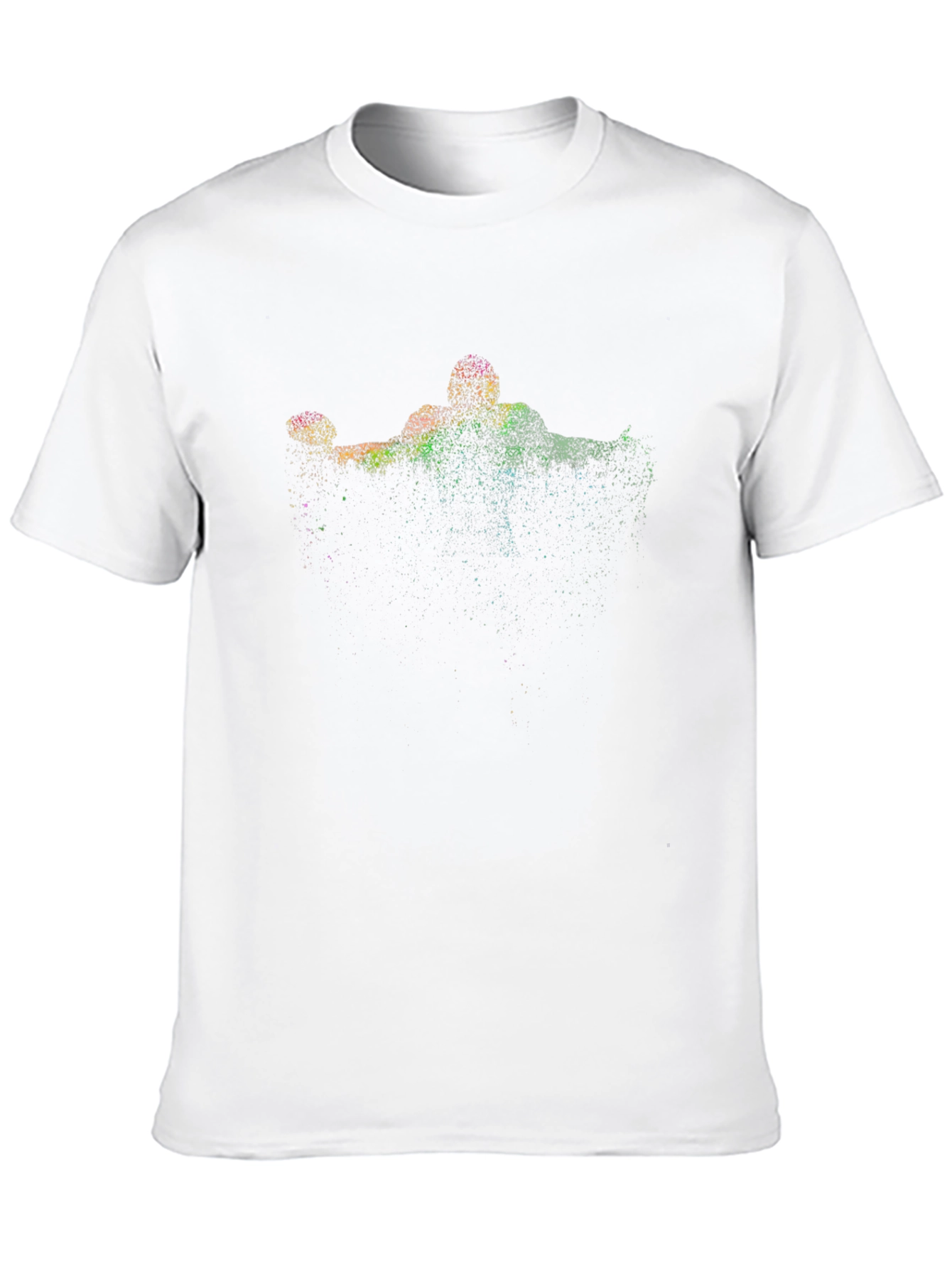 Abstract Sports Graphic Black T-Shirt