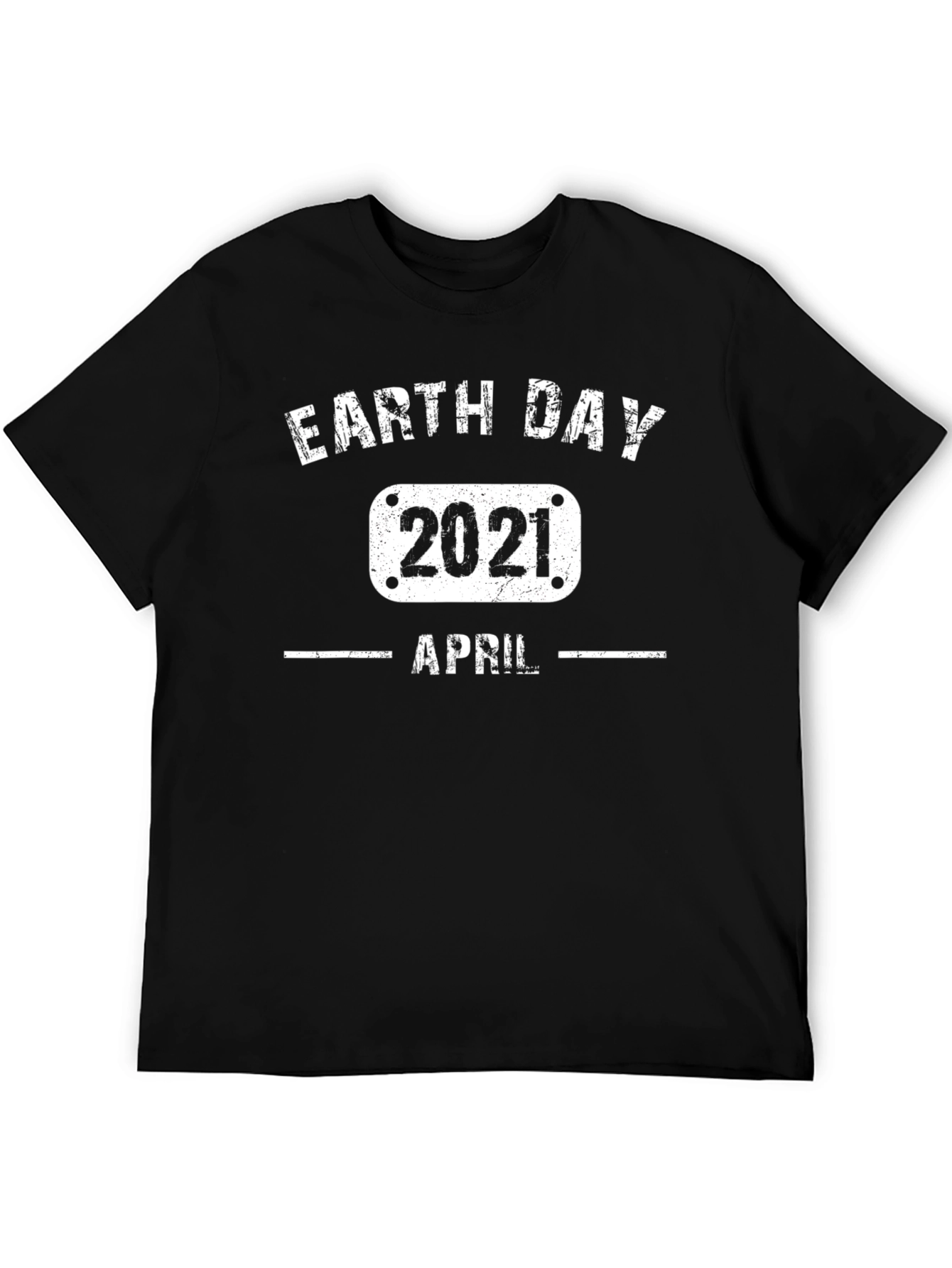 Earth Day 2021 April Black T-Shirt