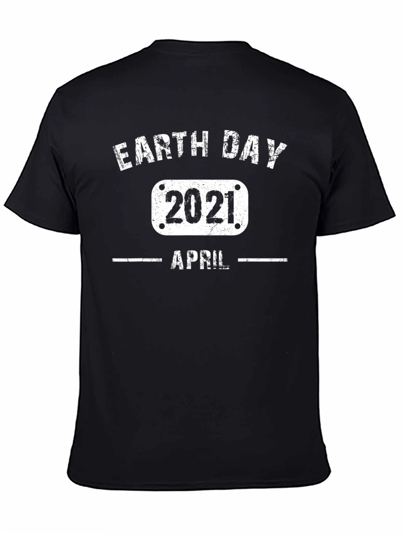 Earth Day 2021 April Black T-Shirt